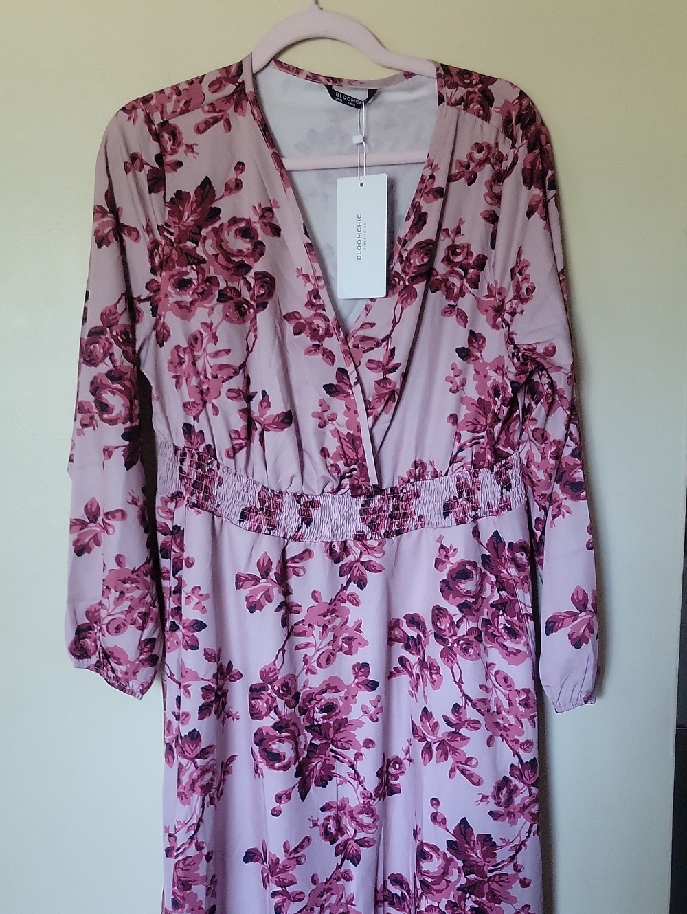 BloomChic Pink Dress with Rose Print - Picture 2 of 8